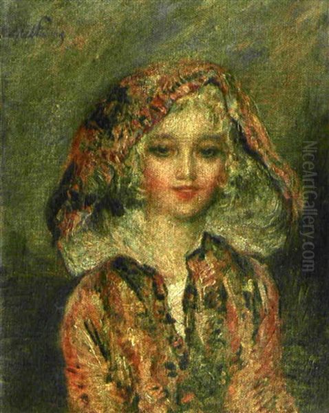 Portrait De Jeune Femme Encapuchonnee - view 1