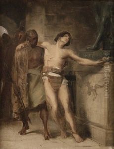 Esquisse Pour Derniere Victoire by Leon Maxime Faivre