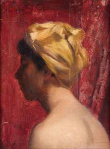 La Sortie Du Bain by Leon Maxime Faivre