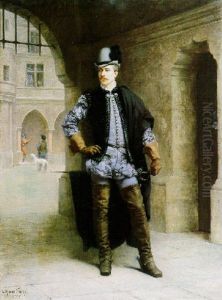 A Courtier Of Henri Iii by Leon Maxime Faivre