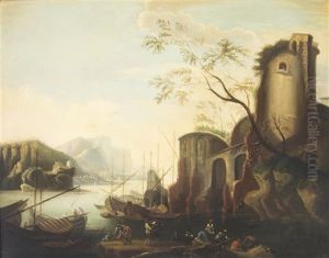 Florence-vieux Porte De Castellamore After Salvador Rosa
