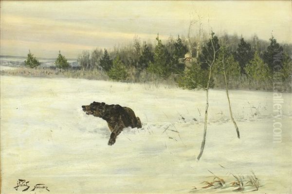 Hunting The Bear In The Snow - view 1