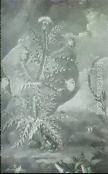 Stilleben Mit Einer Distel, Insekten Und Anderem Getier - view 1