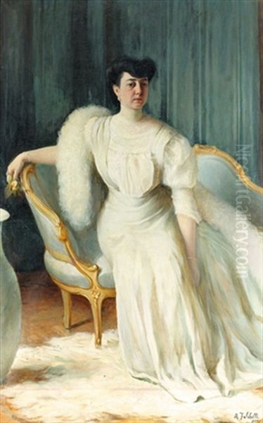 Portrat Einer Eleganten Dame - view 1