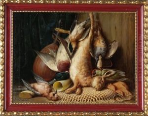 Jagdstillleben Mit Totem Hasen, Federwild Und Mandoline