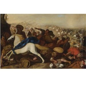 Cavalry Battle by Aniello Falcone