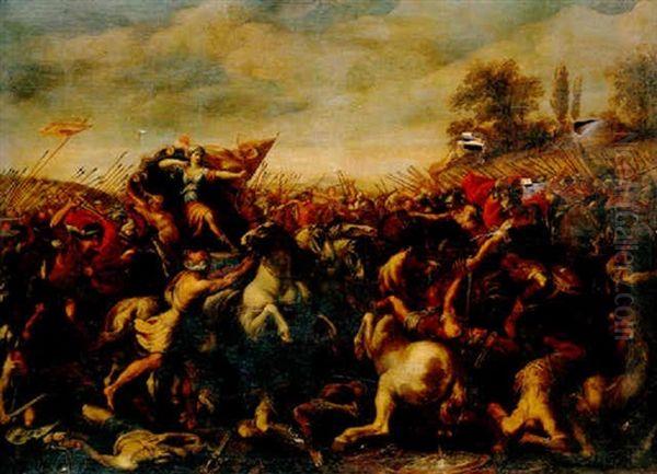 Battle Scene With A Queen (zenobia Of Palmyra?) - view 1