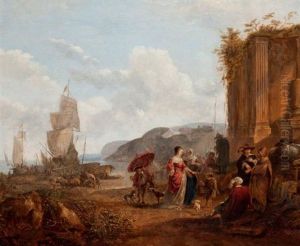 L'arrivee D'une Jeune Noble Dans Un Port Mediterraneen