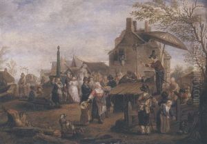 Fete De Village, Le Magicien by Carel van Falens or Valens