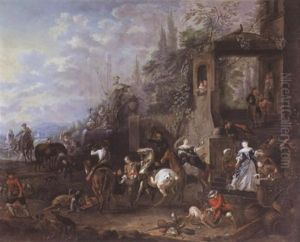 Le Depart Pour La Chasse Au Faucon