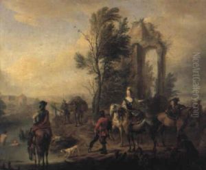 Le Depart Pour La Chasse Au Faucon