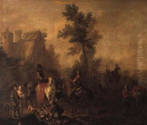 Le Retour De La Chasse by Carel van Falens or Valens