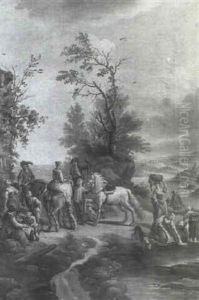 Depart Pour La Chasse by Carel van Falens or Valens