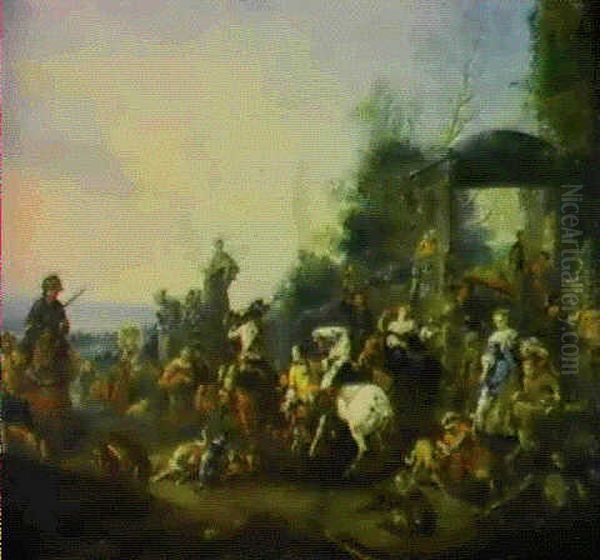 Le Depart Pour La Chasse Au Faucon - view 1