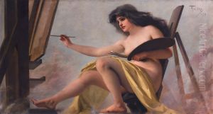 An Allegory Of Art by Luis Ricardo Falero