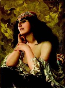 Genc Kadin Portresi by Luis Ricardo Falero
