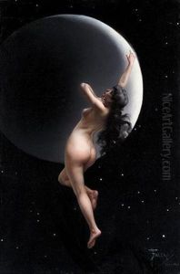 Ninfa De La Luna by Luis Ricardo Falero