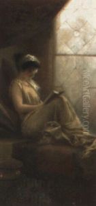 Leyendo Junto A La Ventana by Luis Ricardo Falero