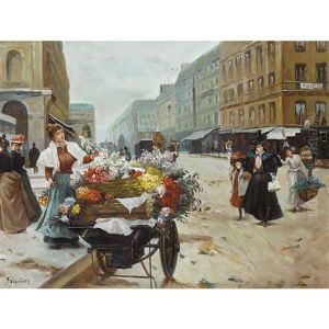 Die Blumenverkauferin by Jean-Alexandre-Joseph Falguiere