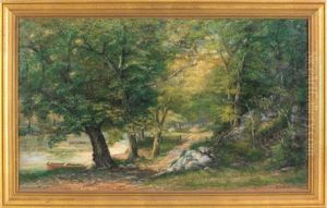 Wooded Landscape With A River Wooded Landscape With A River