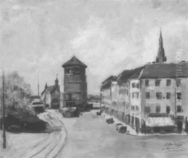Old Castle Tower, Dusseldorf - view 1