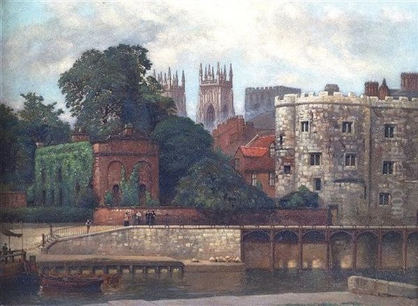 Lendal Tower And York Minster From The River - view 1