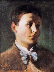 Portrait D'homme by Louis Clement Faller