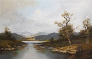 Landscape With River by Clement Alphonse Antonin Fanart