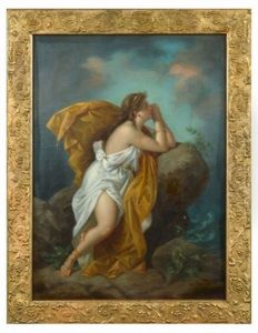 Woman Sitting On Cliff