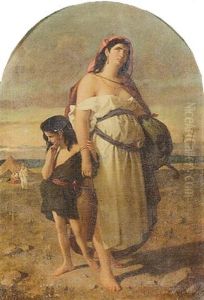 Madre Orientale Con Figlia by Enrico Fanfani