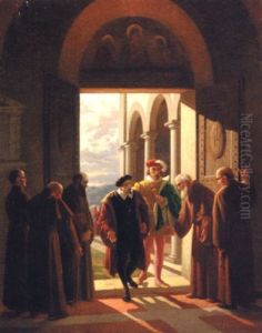 Noblemen Entering A Monastery