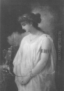 Contemplation Before The Altar Flame by Enrico Fanfani