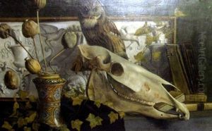 Nature Morte Avec Hibou by Enrico Fantappie