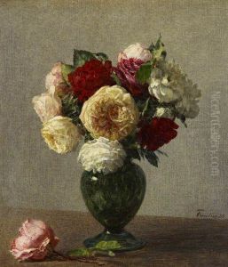 Roses by Henri Fantin-Latour