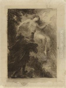 La Fee Des Alpes (evocation De Manfred De Robert Schumann), Vers 1904. by Henri Fantin-Latour