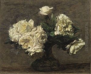 Roses Jaunes Dans Un Vase