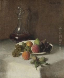 Nature Morte A La Carafe by Henri Fantin-Latour