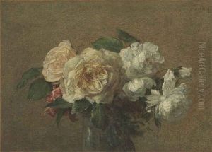 Roses Blanches Et Jaunes by Henri Fantin-Latour