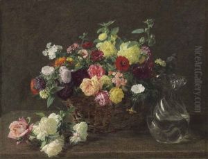 Panier De Fleurs by Henri Fantin-Latour