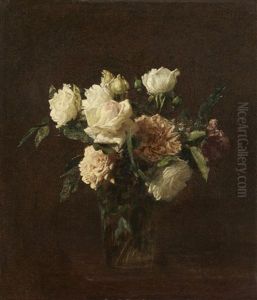 Roses by Henri Fantin-Latour
