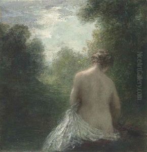 Baigneuse Assise De Dos by Henri Fantin-Latour