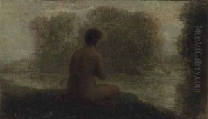 Baigneuse Au Bord De L'eau by Henri Fantin-Latour