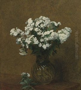 Phlox Blancs Dans Un Vase by Henri Fantin-Latour