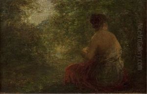 Baigneuse En Rouge by Henri Fantin-Latour