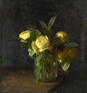 Pivoines Dans Un Vase by Henri Fantin-Latour
