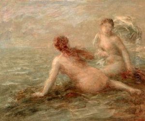 Baigneuses Au Bord De La Mer