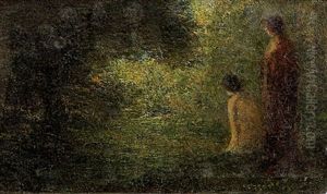Deux Baigneuses Sous Bois by Henri Fantin-Latour