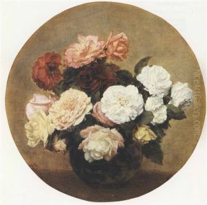 Grand Bouquet De Roses by Henri Fantin-Latour