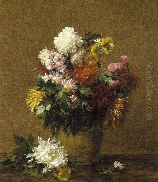 Grand Bouquet De Chrysanthemes - view 1