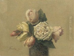 Roses Jaunes Et Roses by Henri Fantin-Latour
